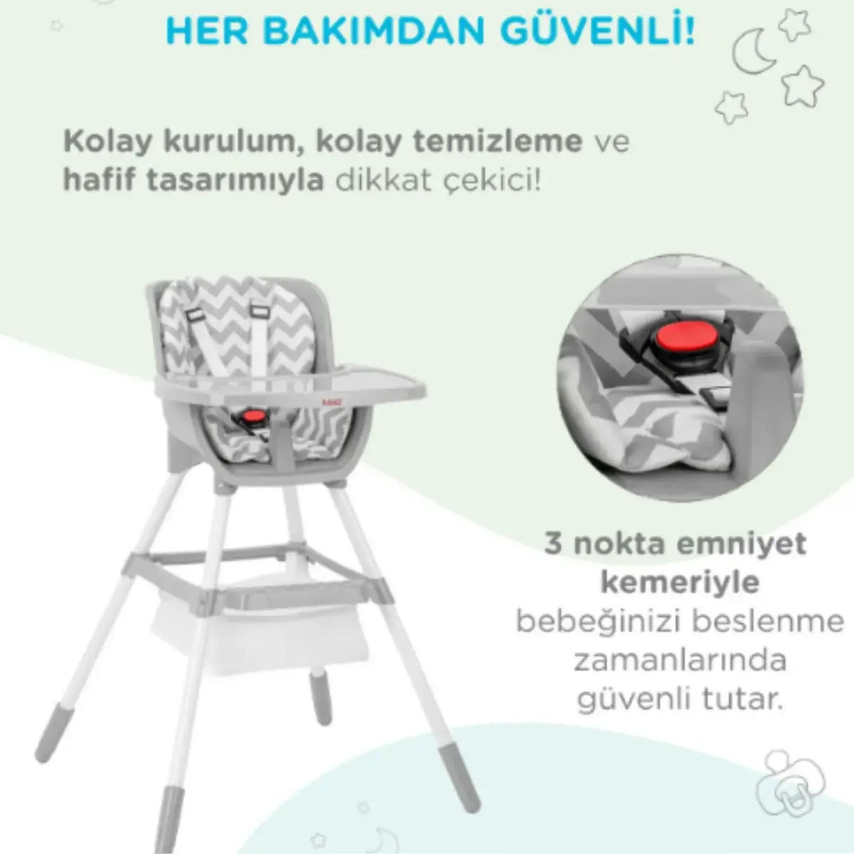 Kanz Seul Basic Mama Sandalyesi Gri