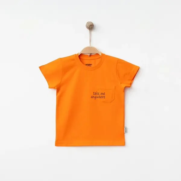 Winimo T-Shirt Take Me Baskılı Turuncu