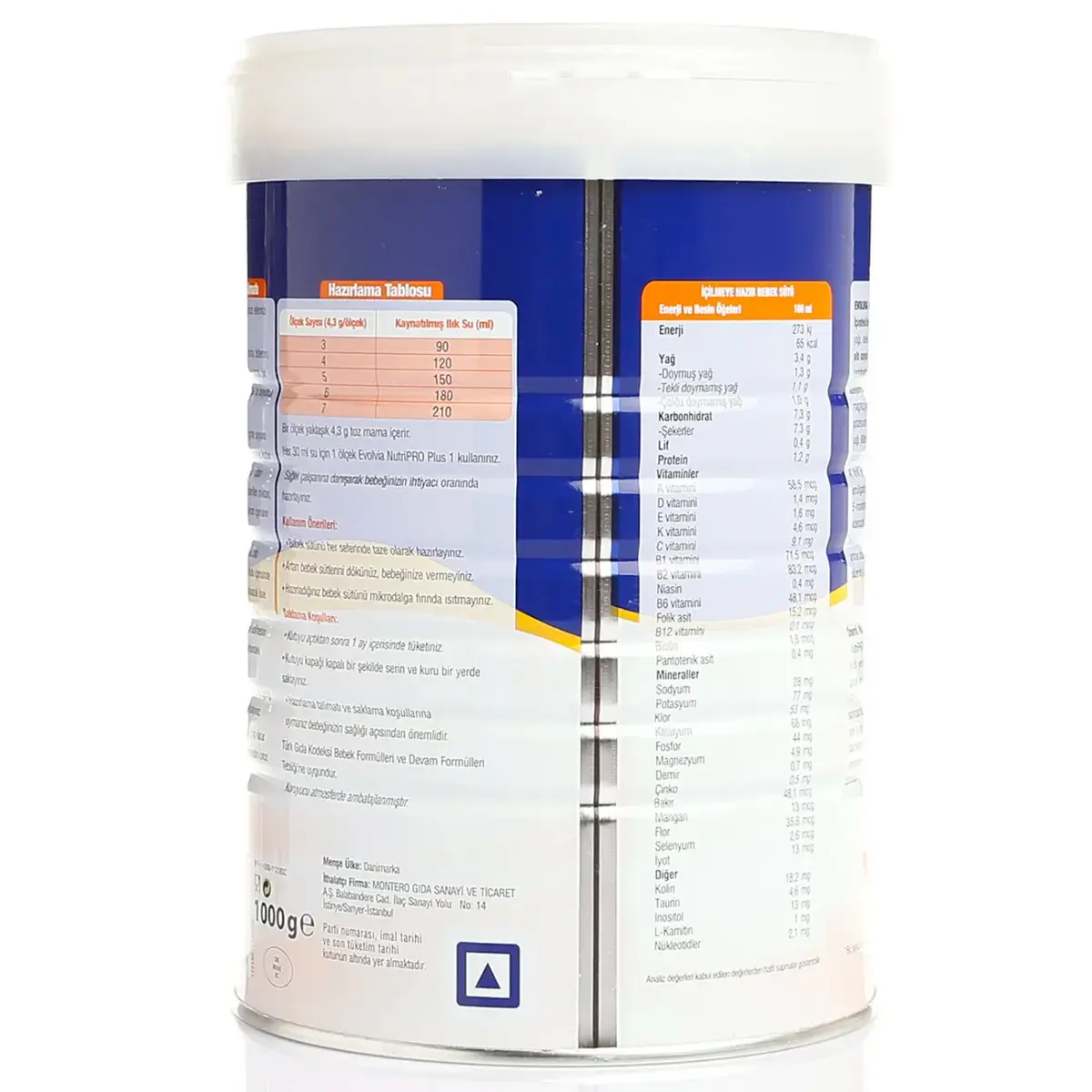 Evolvia Nutripro Plus 1 Devam Sütü 1000 Gr