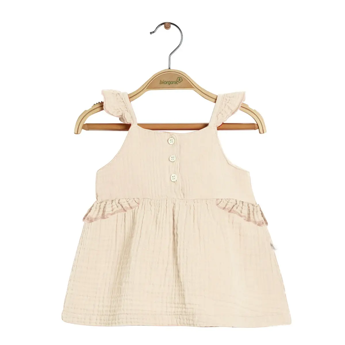 Bibaby Organik Elbise Summer Cherry Taş Bibaby Organik Elbise Summer Cherry Taş