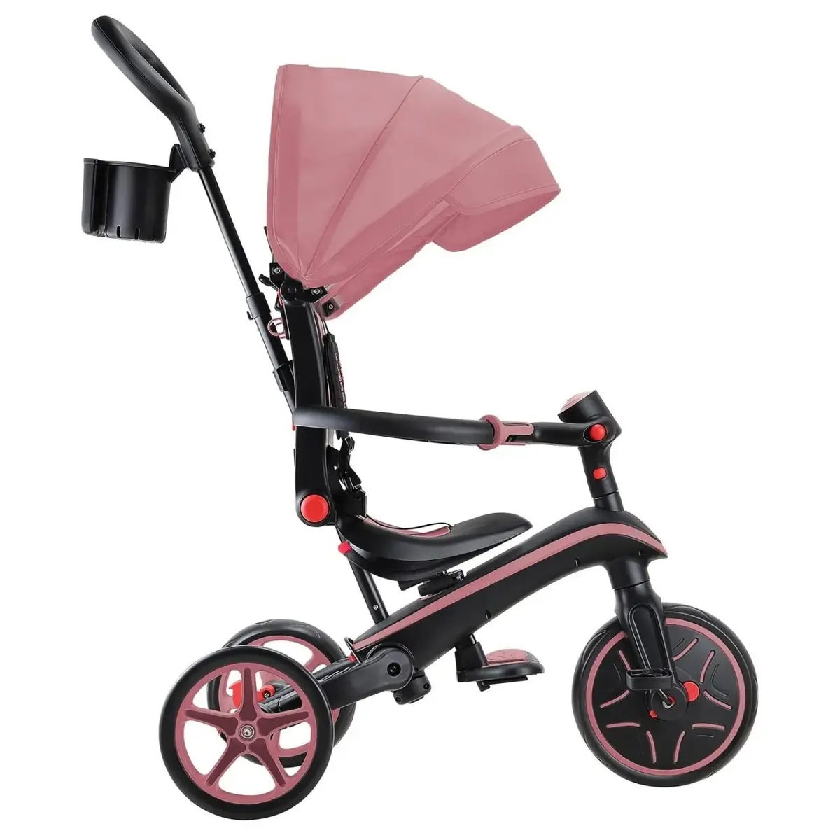 Globber Explorer 4in1 Katlanabilir Bisiklet - Koyu Pastel Pembe