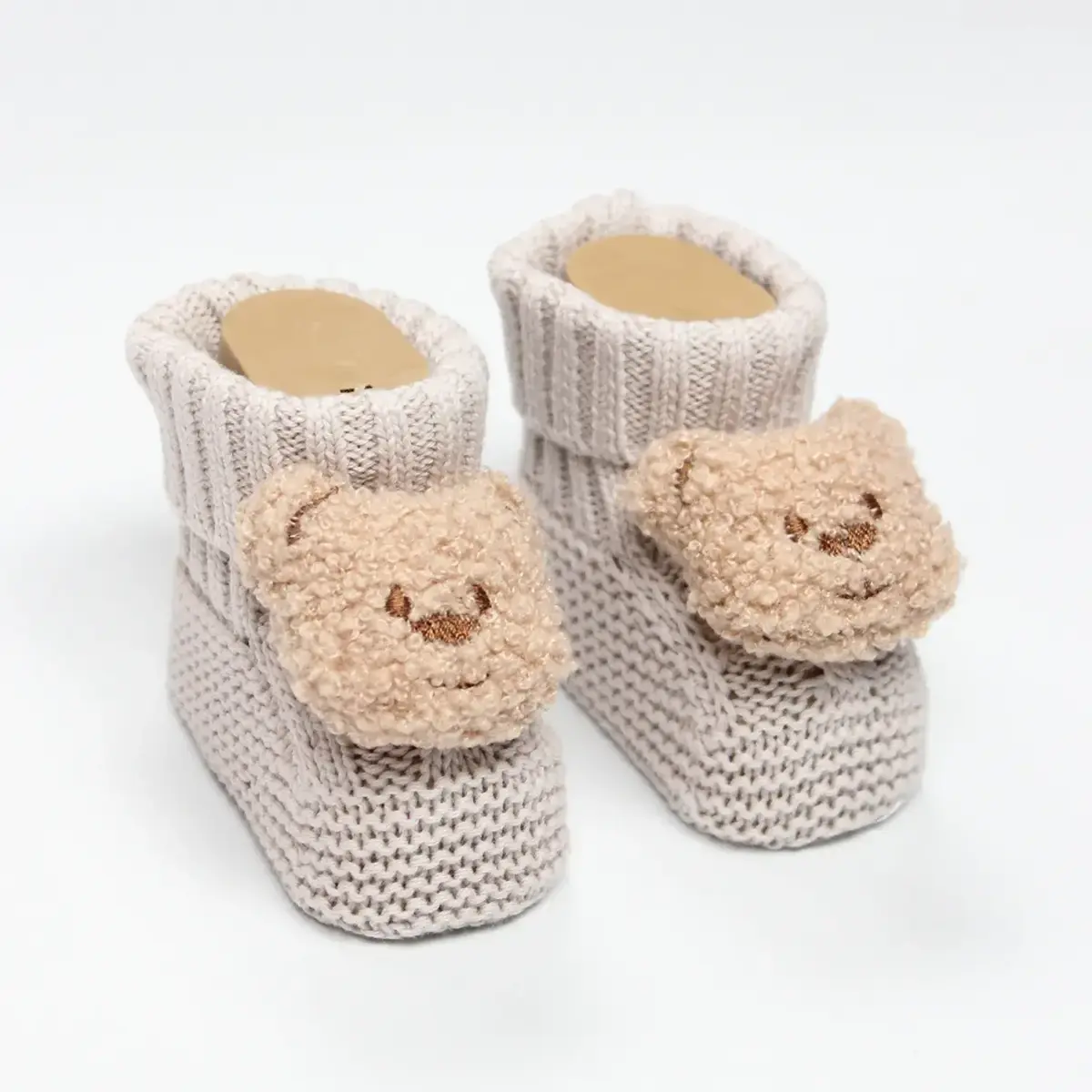 Bistyle Patik Triko Seperatörlü Aksesuarlı Bej