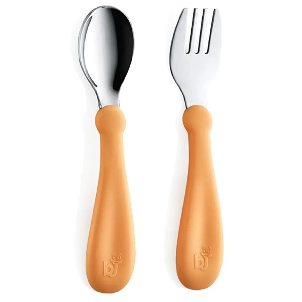 Babyjem Paslanmaz Çelik Çatal Kaşık Seti Somon Babyjem Paslanmaz Çelik Çatal Kaşık Seti Somon