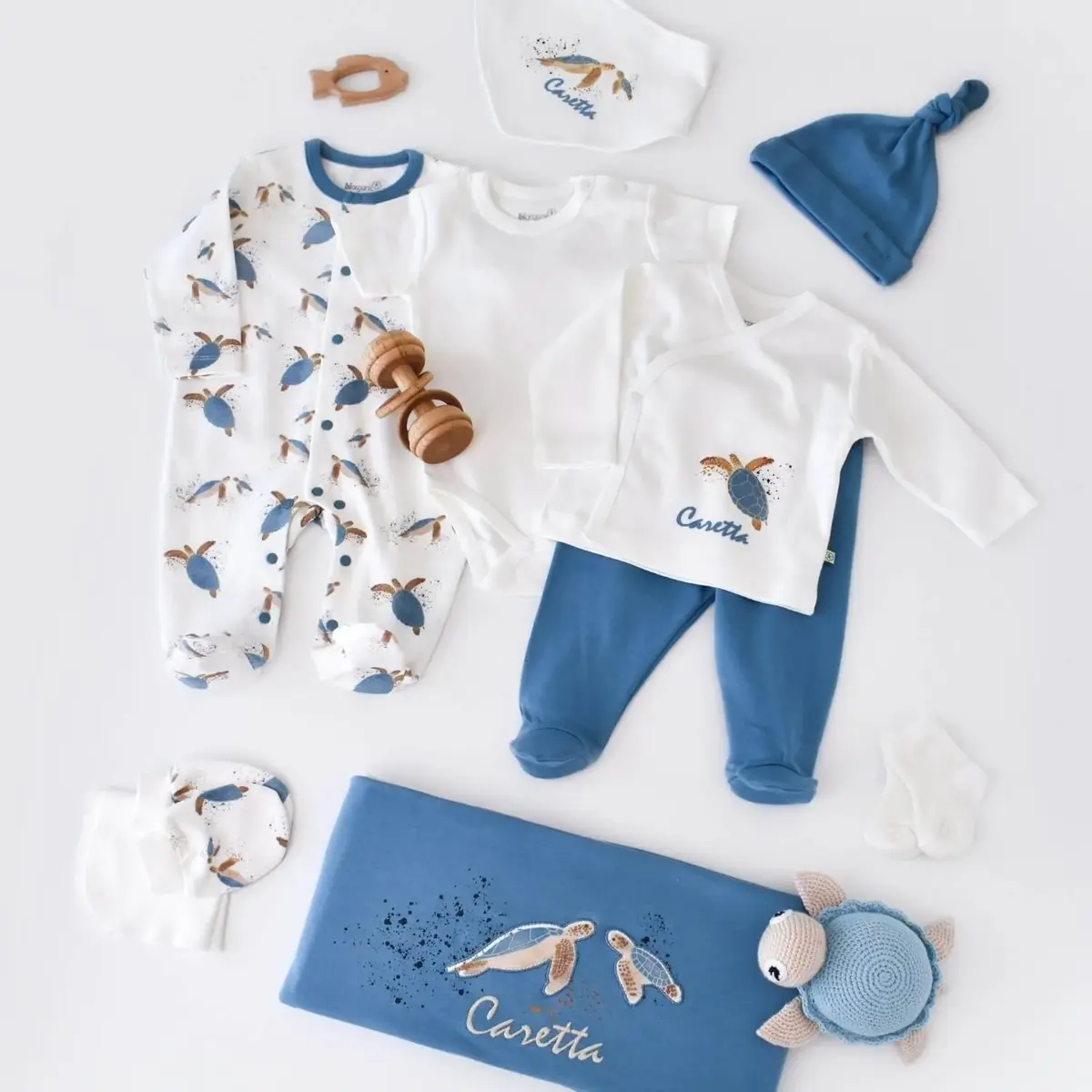 Bibaby Organik Hastane Çıkışı 10lu Caretta In Live Ekru - İndigo