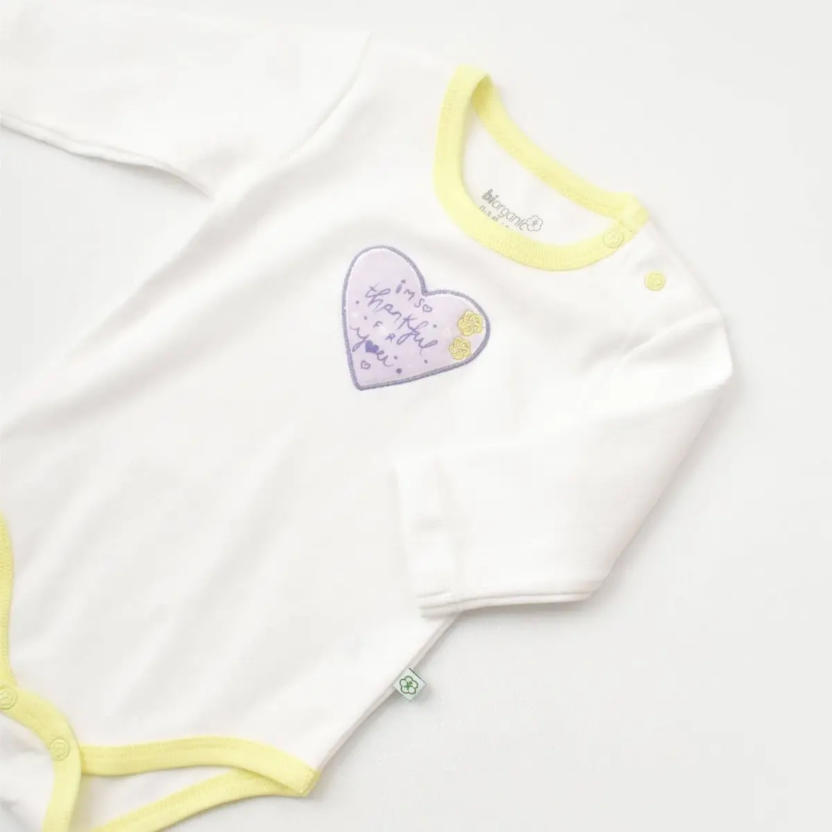 Bibaby Organik Body Love You Baby Yellow Lavender
