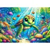 Art Çocuk Sevimli Deniz Kaplumbağası 25 Parça Puzzle