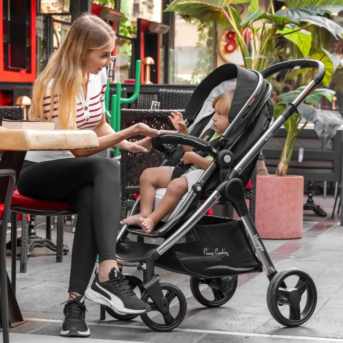 Pierre Cardin Voyager Travel Sistem Bebek Arabası Siyah