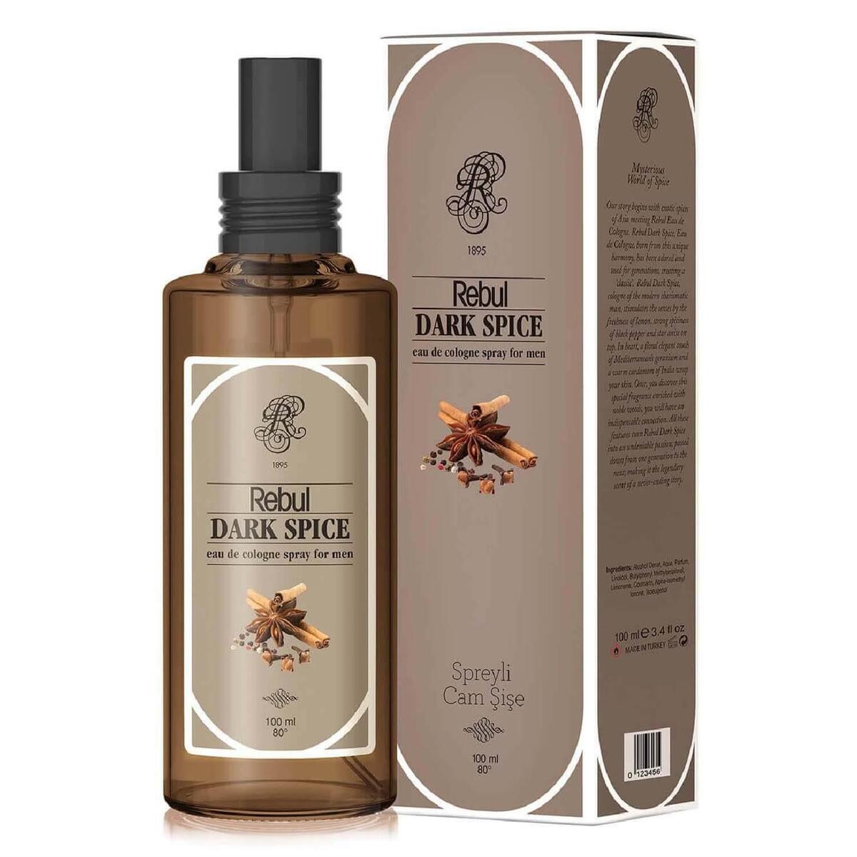 Rebul Sprey Kolonya 100 ml Dark Spice Rebul Sprey Kolonya 100 ml Dark Spice