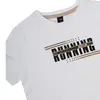 Hvc T-Shirt Run Baskılı Beyaz - Kahverengi