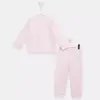 Ella Bonna Pijama Takımı Pembe Ekose