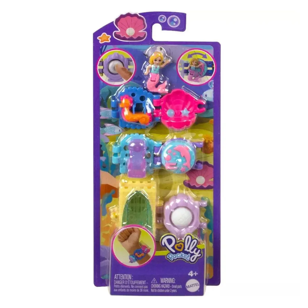 Polly Pocket Bileklik Olabilen Sevimli Oyun Setleri
