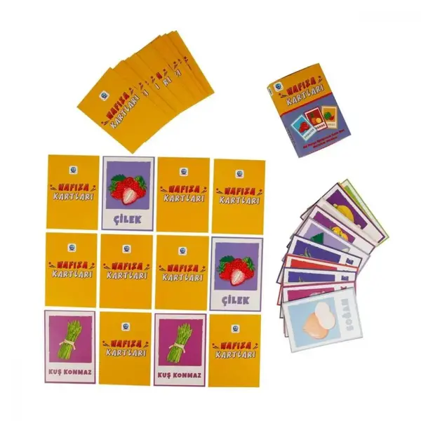 Sunman Hafıza Kart Eşleştirme Meyveler Sebzeler 50 Parça