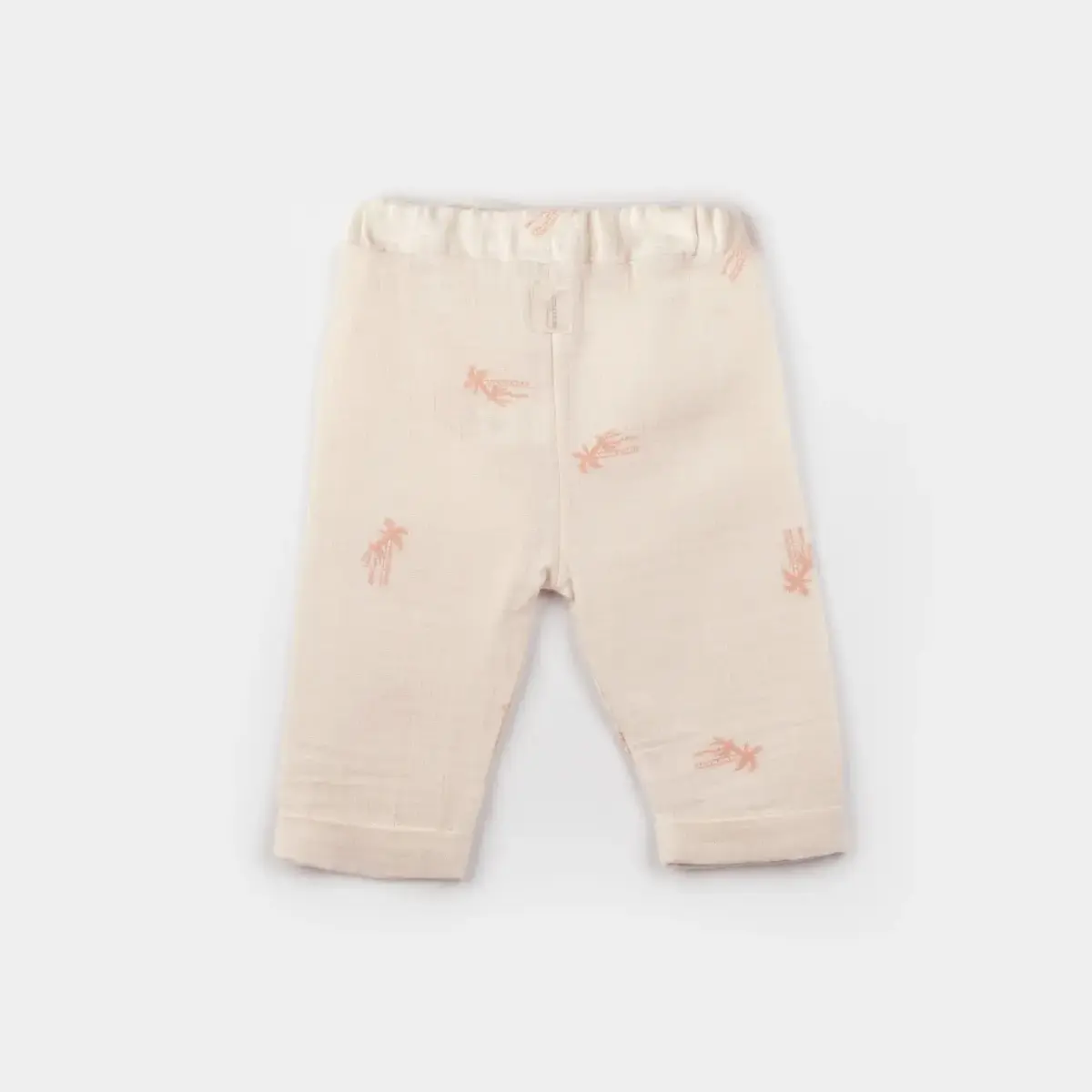 Bibaby Organik Pantolon Patiksiz Hello Safari Ekru - Kiremit