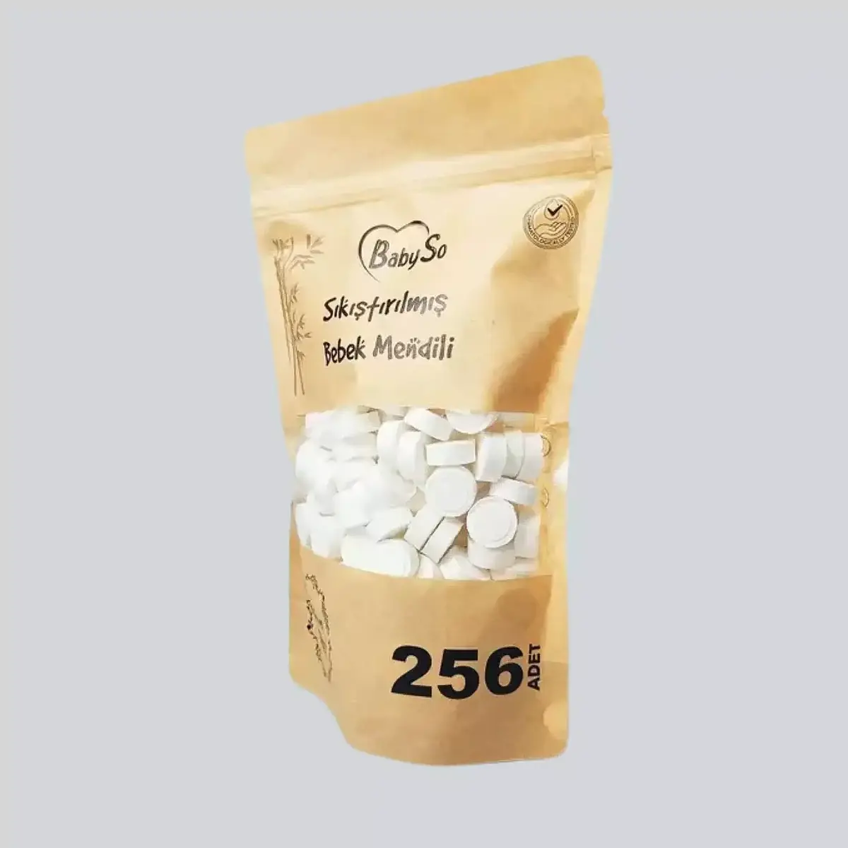 Baby So Sıkıştırılmış Mendil Doypack Paket 256 lı