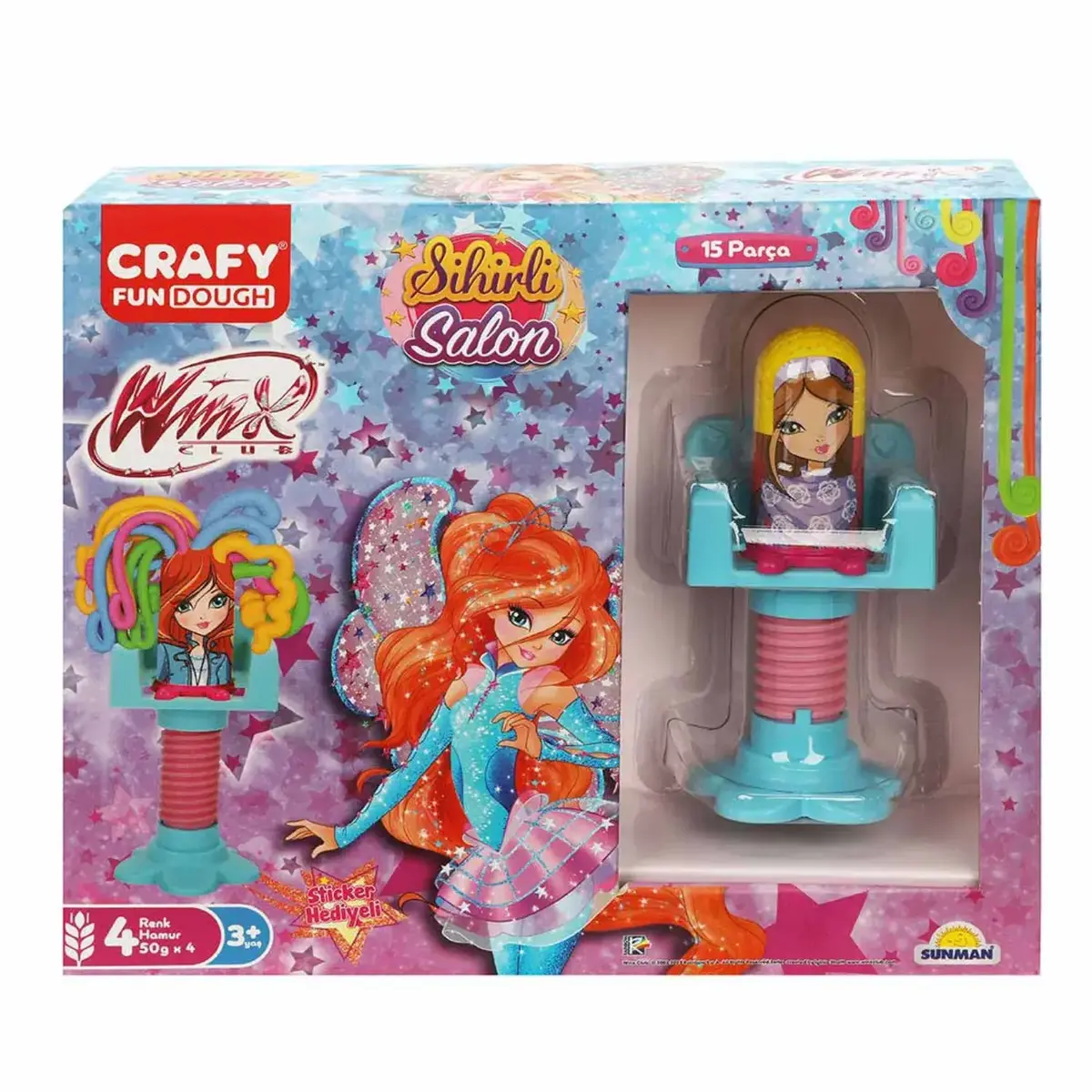 Crafy Winx Sihirli Salon Oyun Hamur Seti 15 Parça