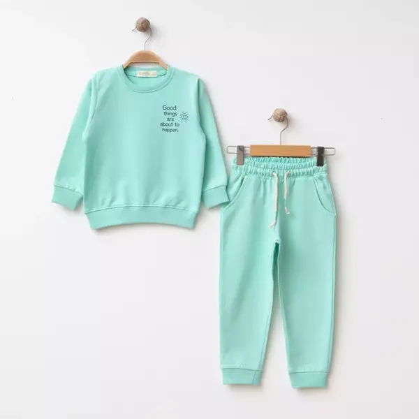 Bebolly 2li Takım Good Things Baskılı Mint