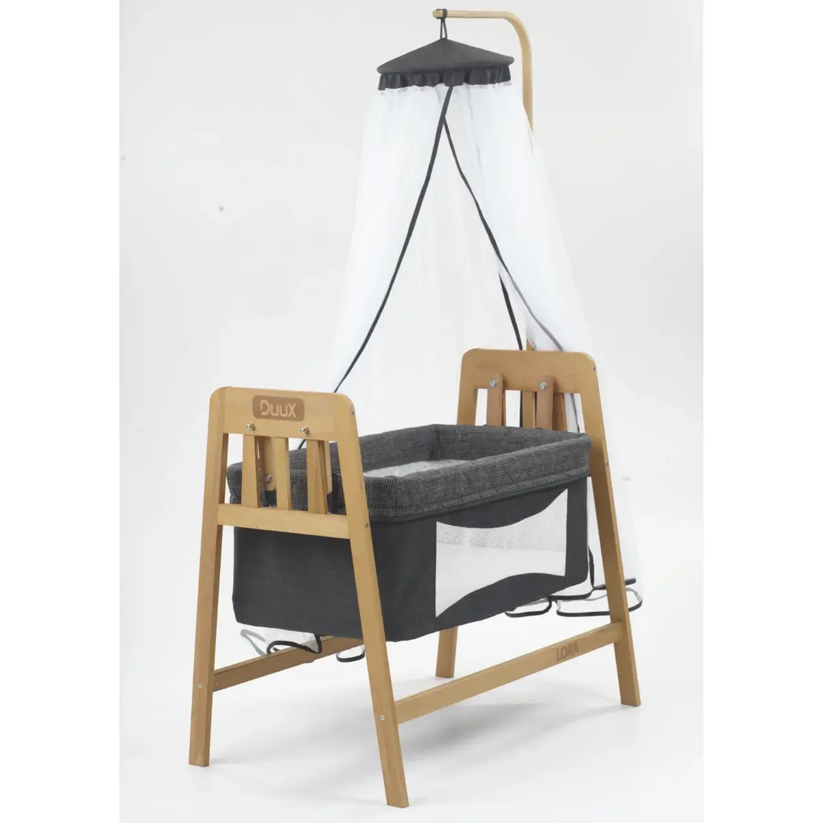 Duux Lora Ahşap Beşik 50*90 Gri