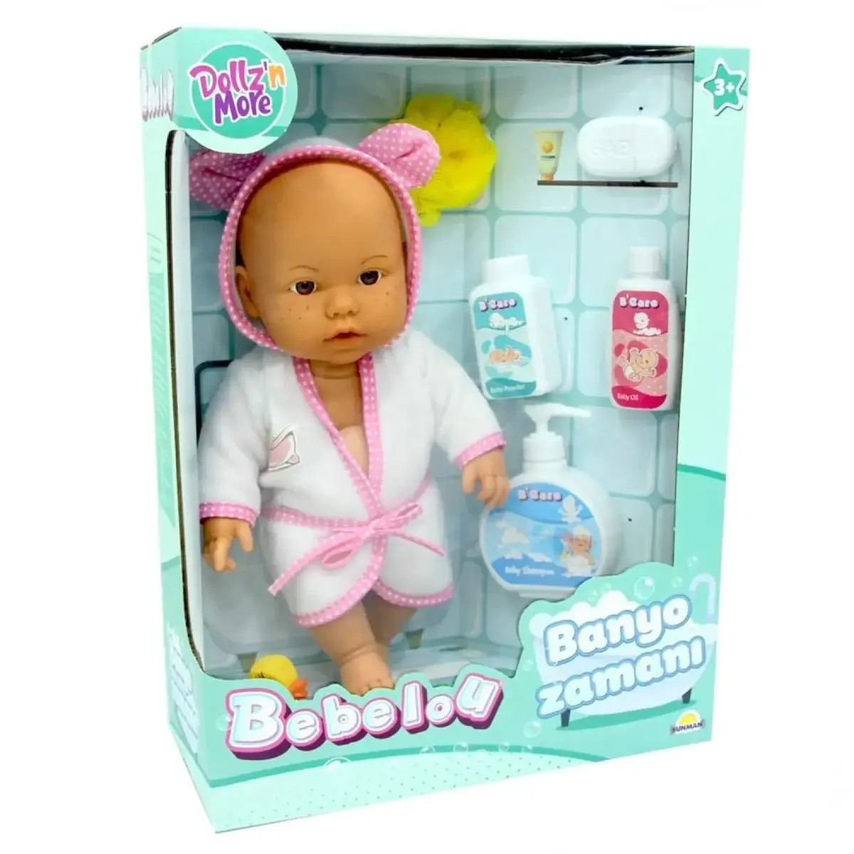 Bebelou Banyo Zamanı Bebek Set 35 Cm