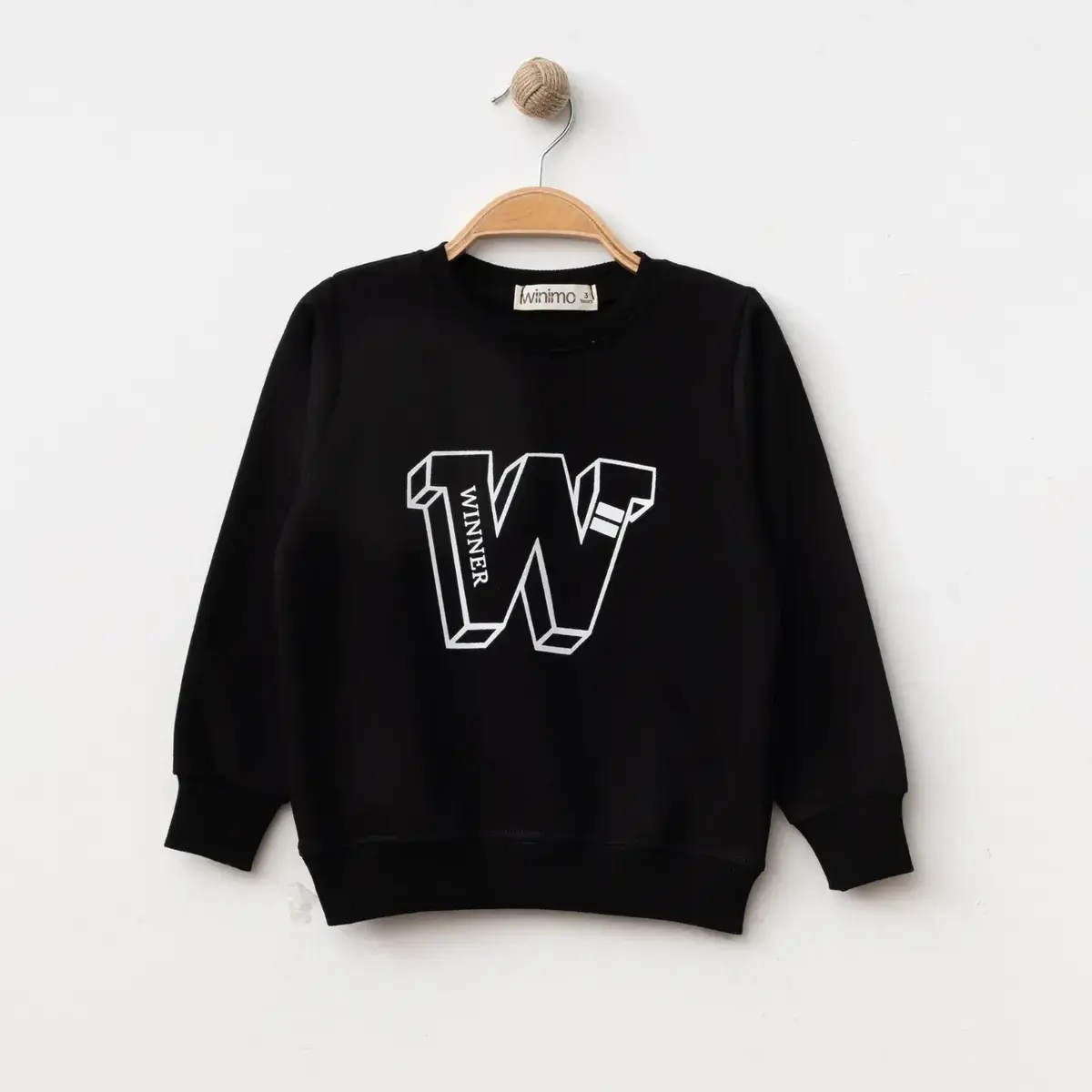Winimo Sweatshirt W Baskılı Siyah