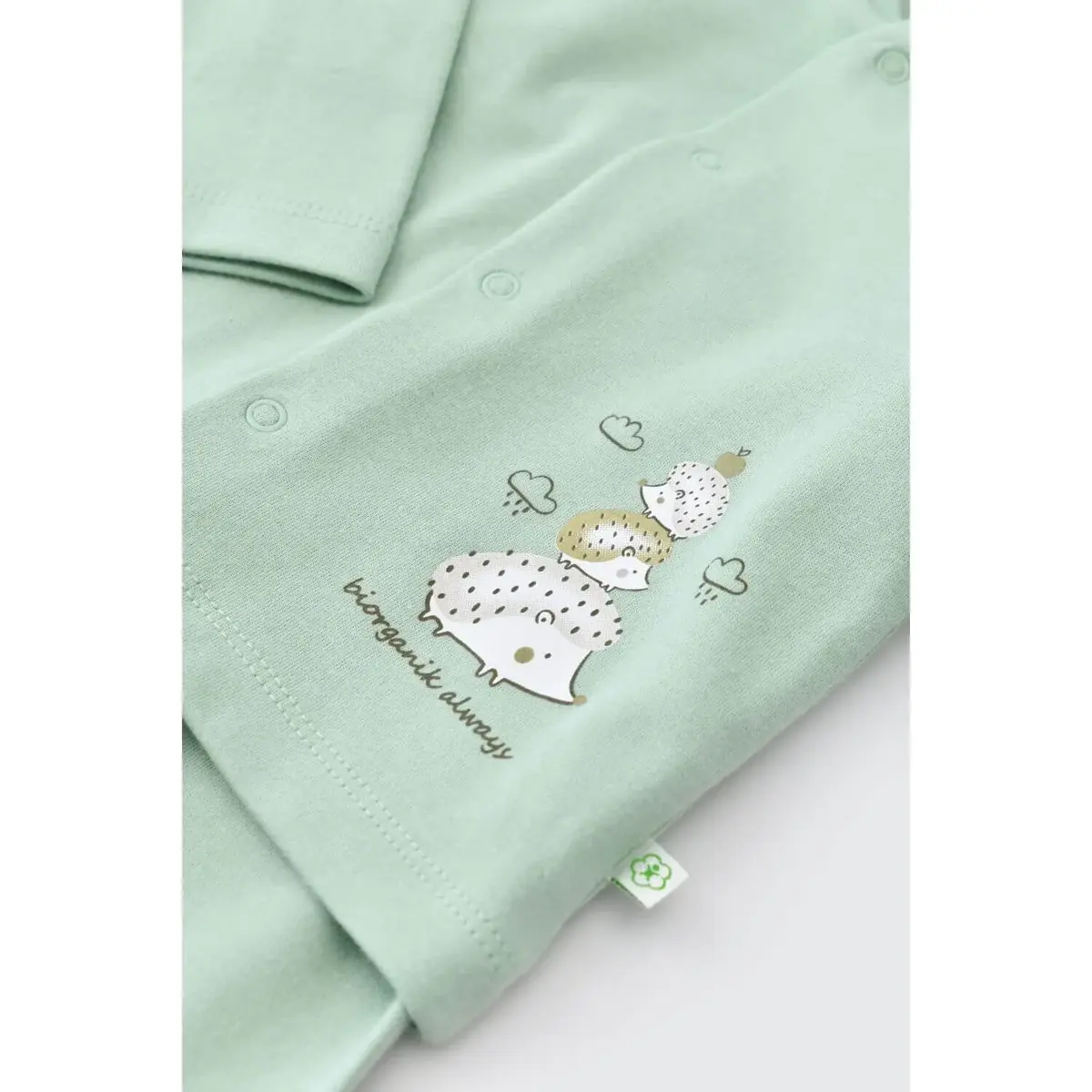 Bibaby Organik Pijama Takımı Happy Always Yeşil