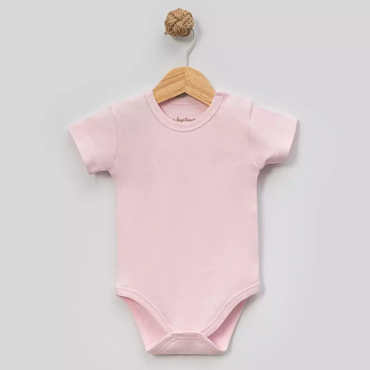 Angeltouch Body Kısa Kol Penye Pembe