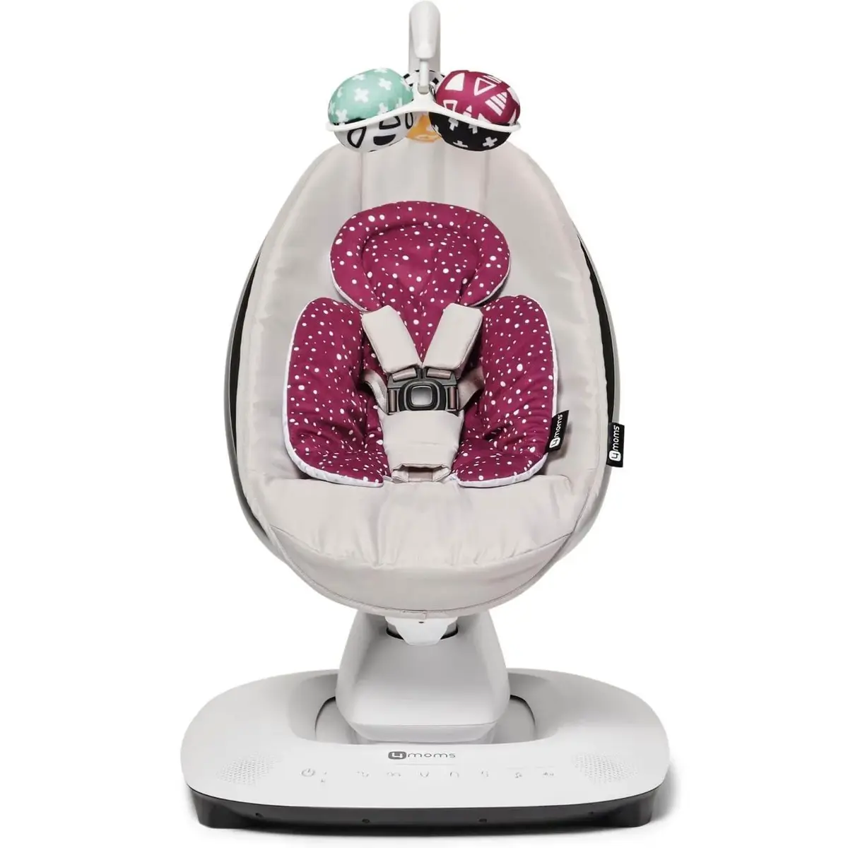 4moms MamaRoo 5.0 Çift Yönlü Yenidoğan Destek Pedi Maroon Plus