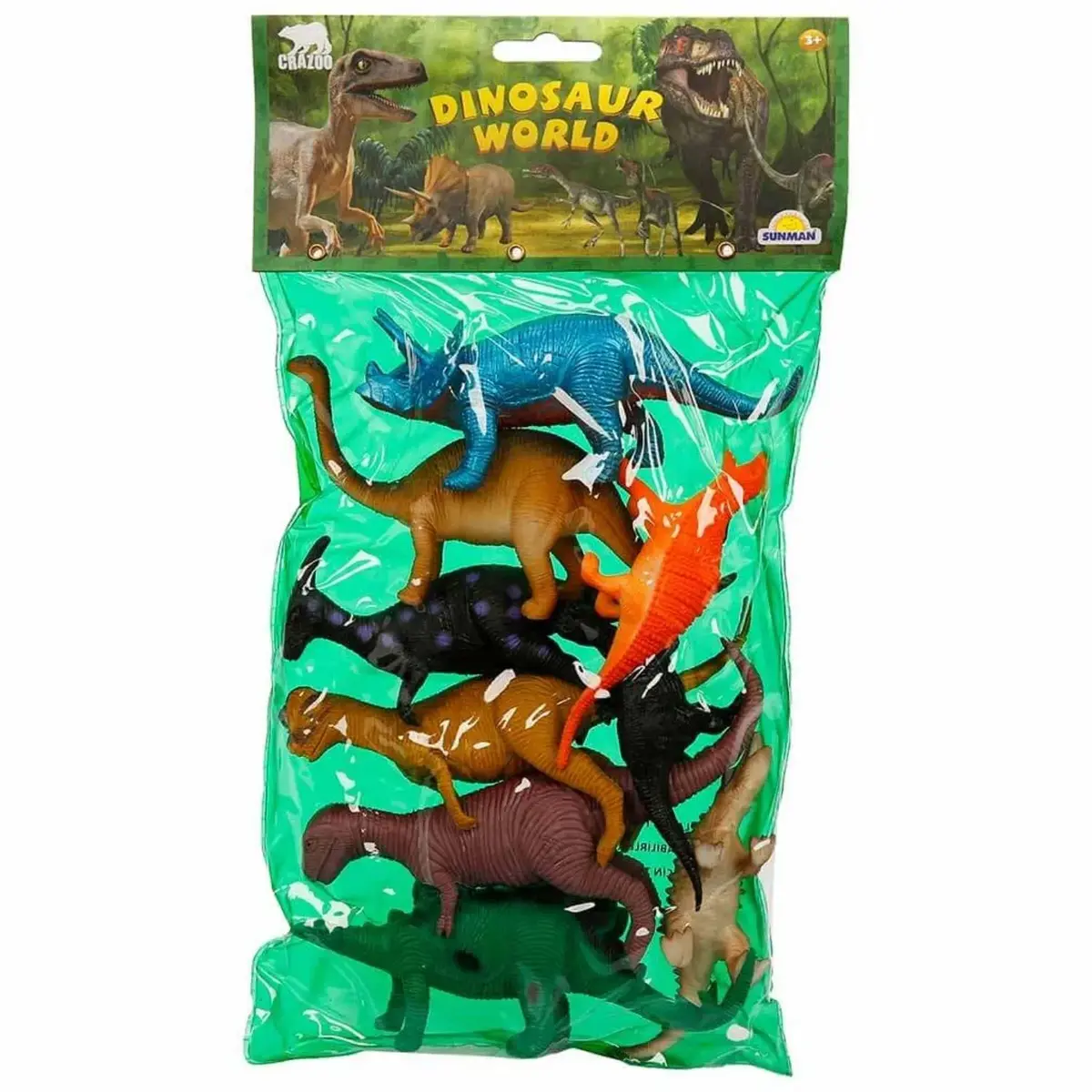 Dinozorların Dünyası Poşetli 9'lu Hayvan Oyun Seti