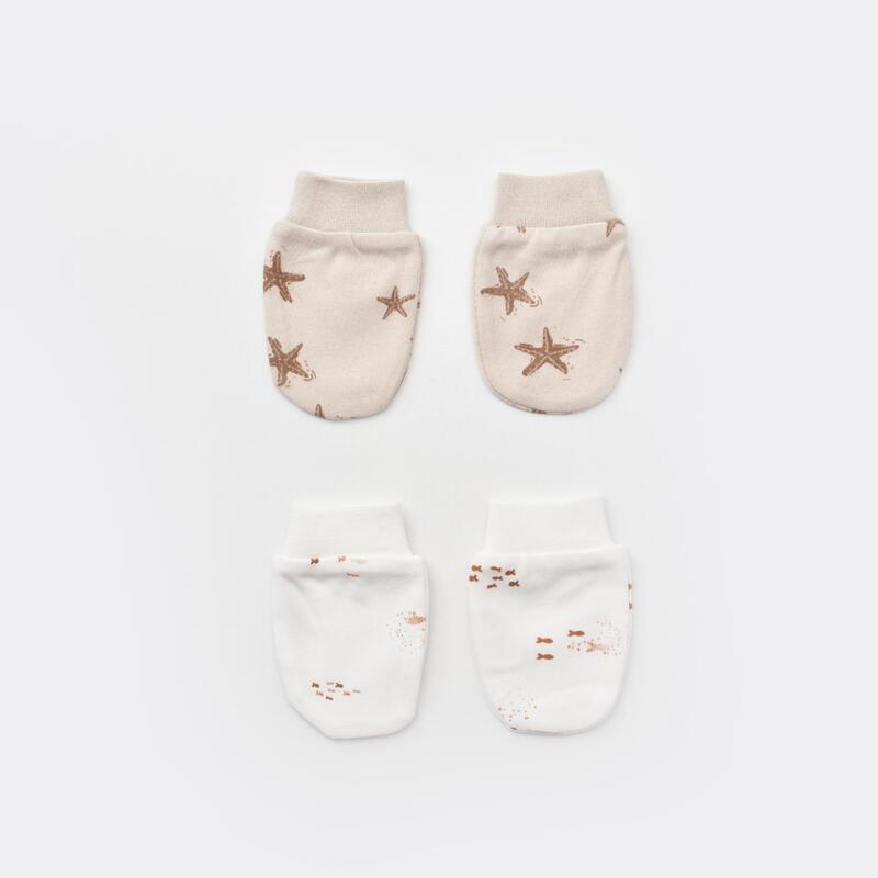 Bibaby Organik Eldiven 2li Magic Starfish Latte