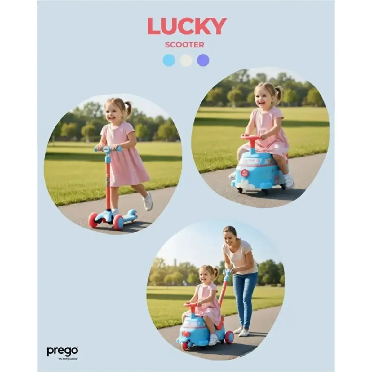 Prego Lucky Scooter Mavi