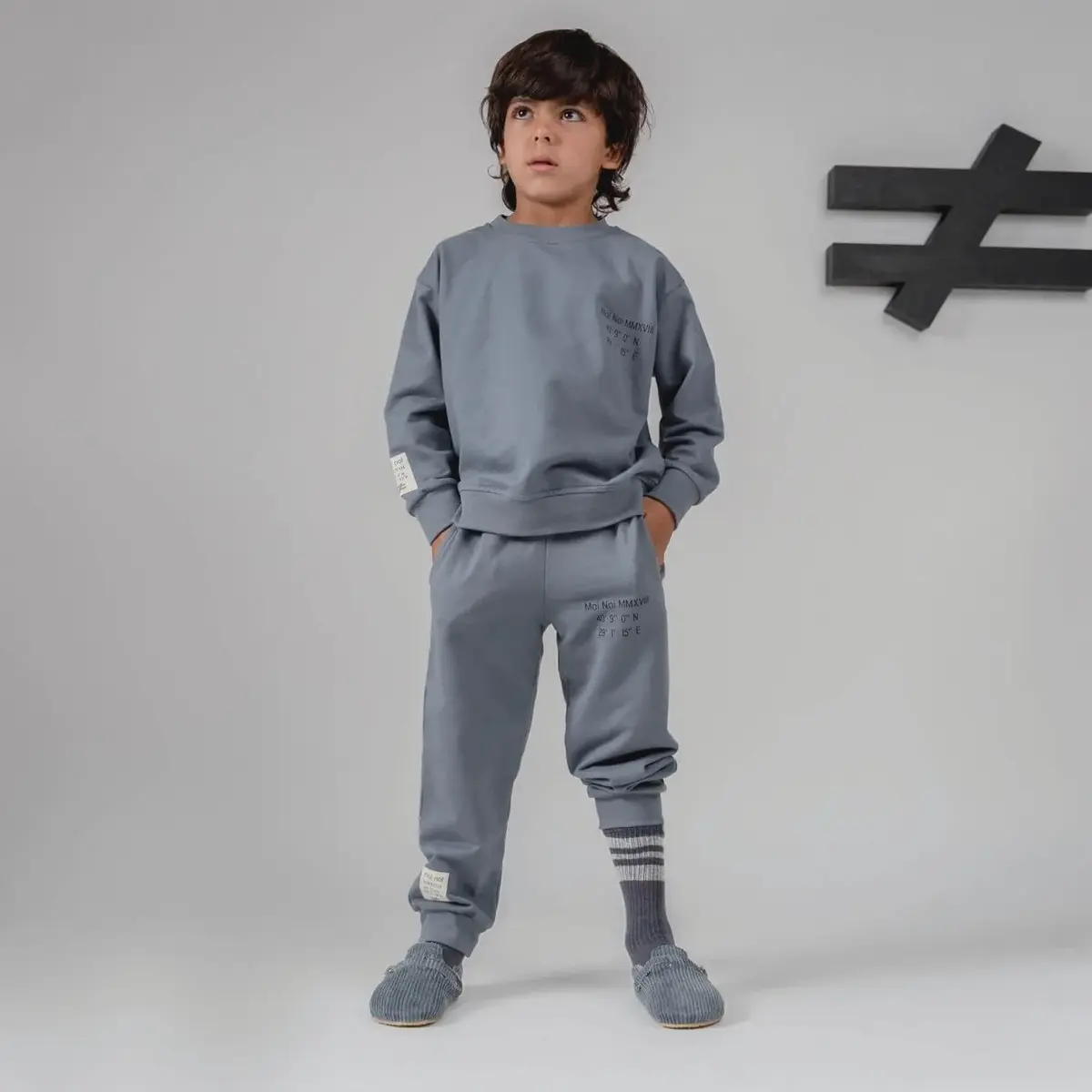 Moi Noi 2li Takım Basic Antrasit