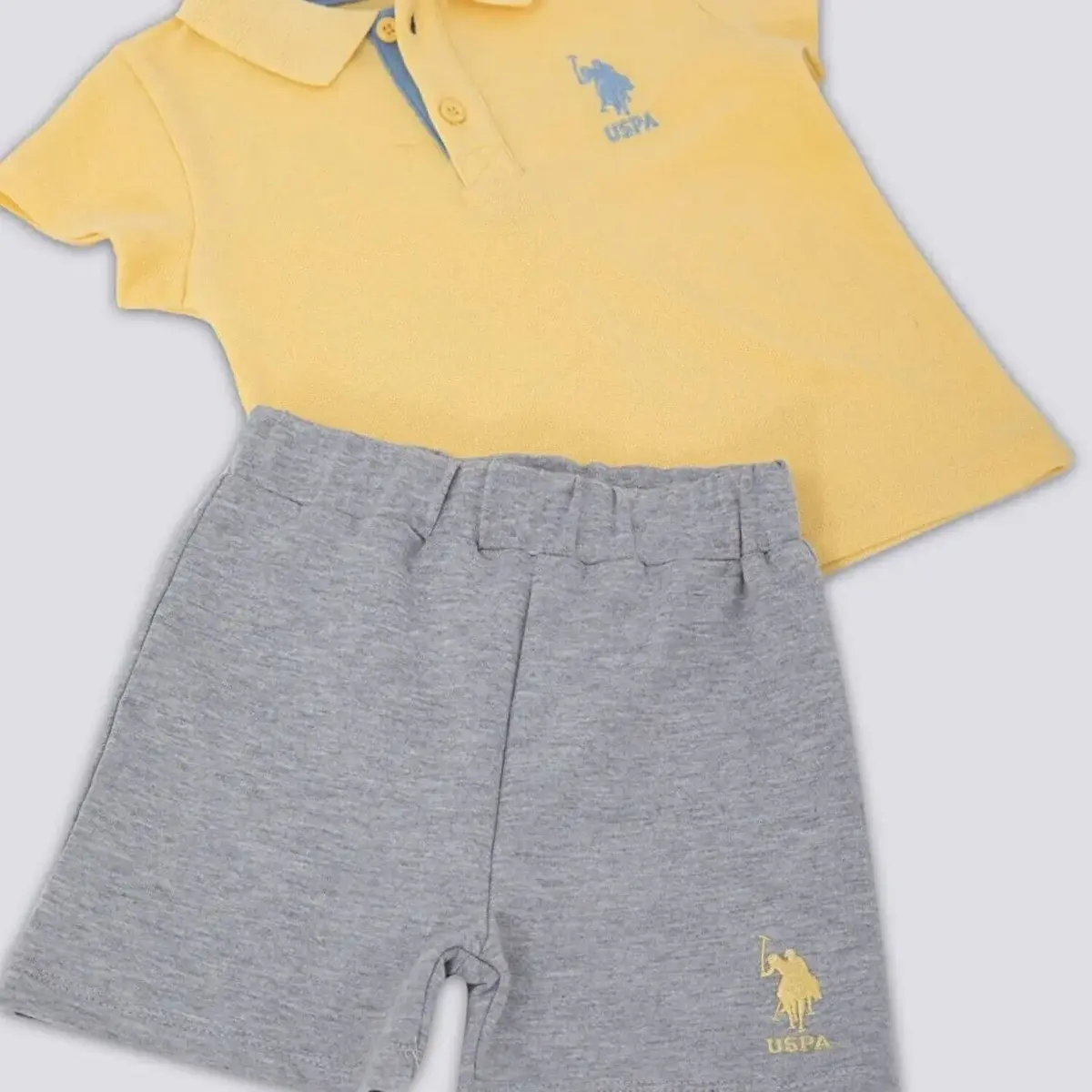 U.S. Polo 2li Takım T-Shirt Açık Sarı