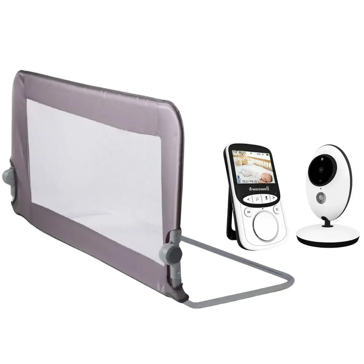 Weewell WMV815 Dijital Bebek Kamerası + Furkan Yatak Bariyeri 122*52 cm 