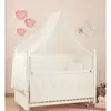 Meltem Smart Kral Beşik 60x120 cm Beyaz - Ekru