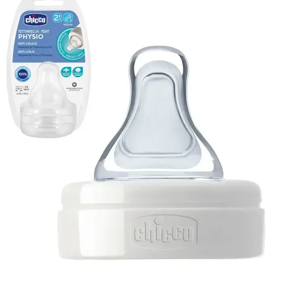 Chicco P5 Antikolik Biberon Emziği Orta Akış 2+ Ay 2'li