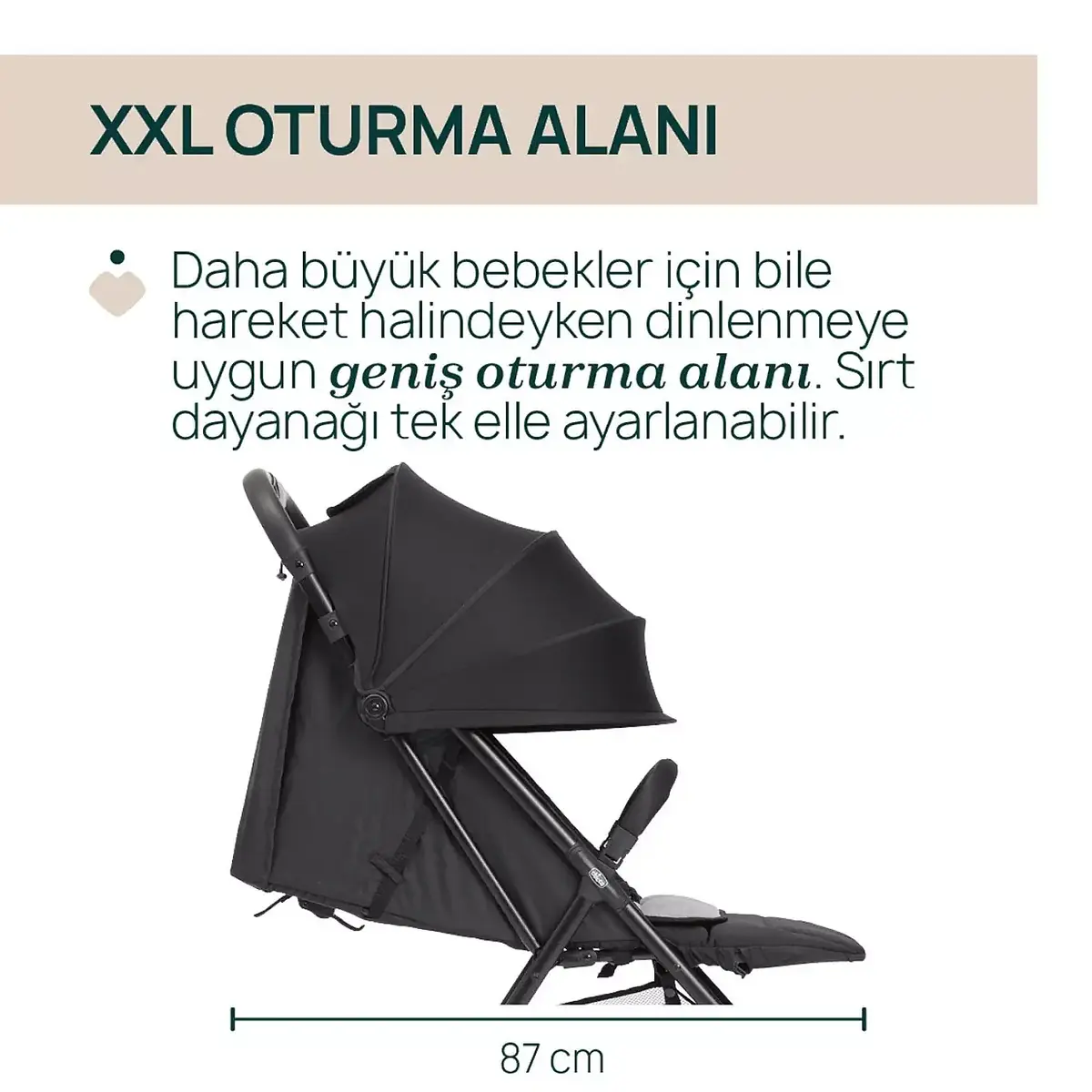 Chicco Taormina Bebek Arabası Charcoal