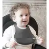 Babyjem Mini Silikon Önlük Gri