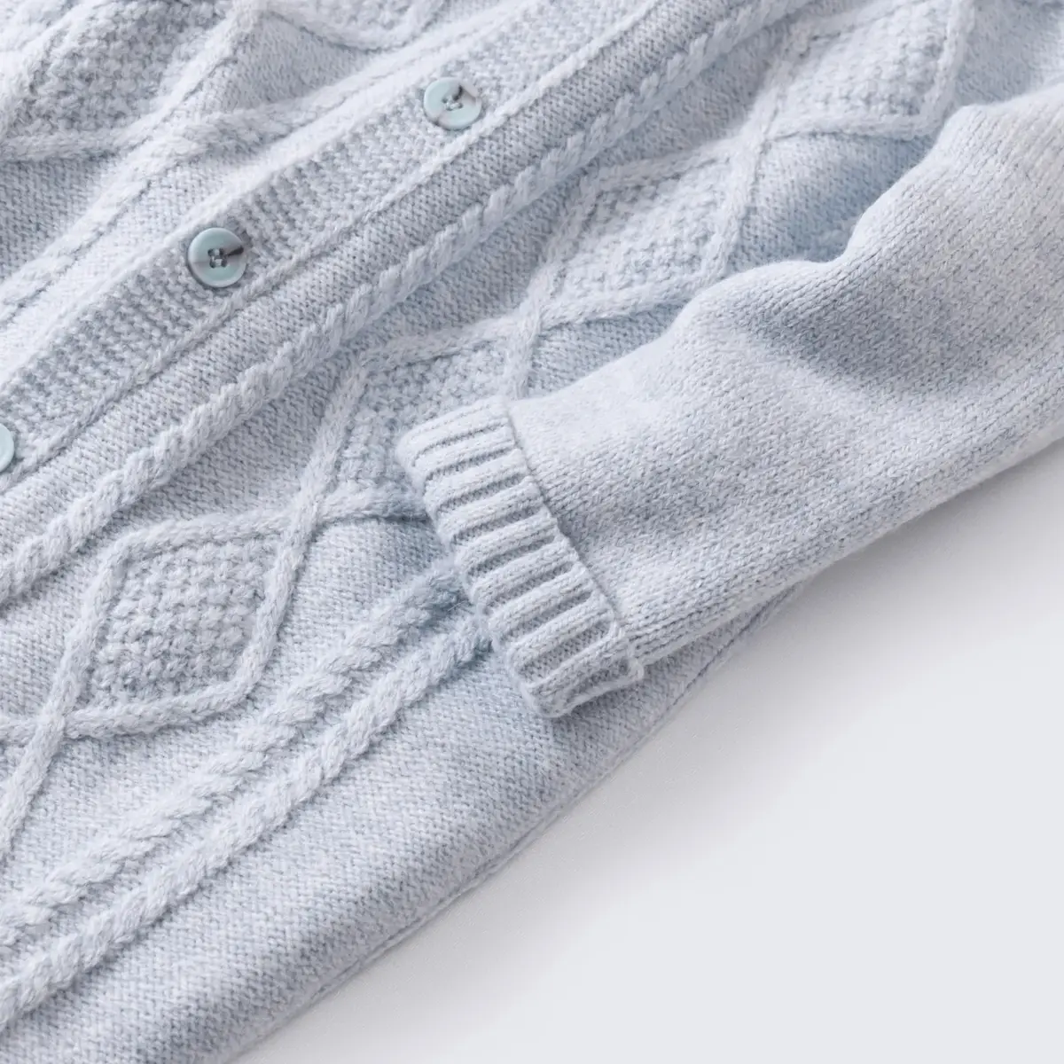 Bibaby Tulum Triko Welsoft Desenli Mavi