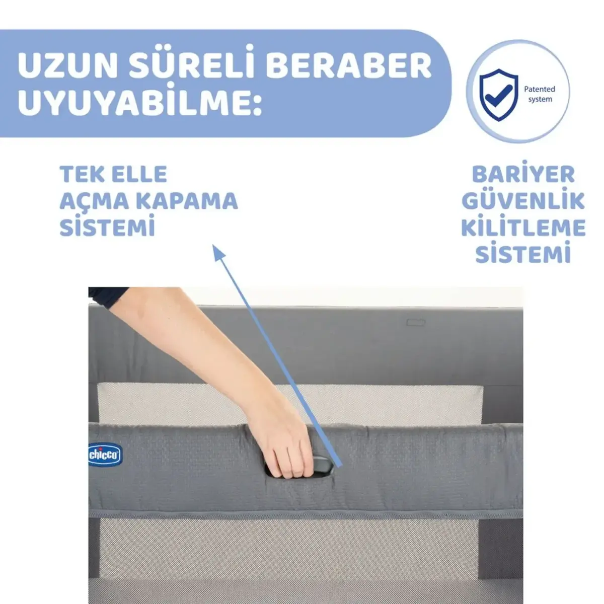 Chicco Next2Me Forever Anne Yanı Beşik Moon Grey