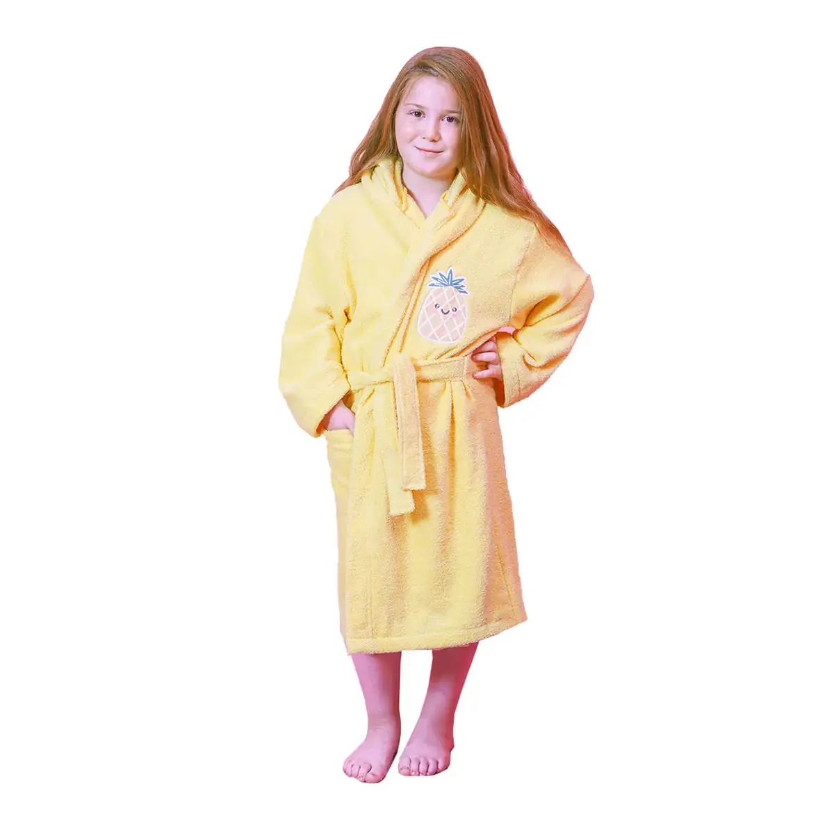 Bibaby Organik Bornoz Ananas Sarı Bibaby Organik Bornoz Ananas Sarı