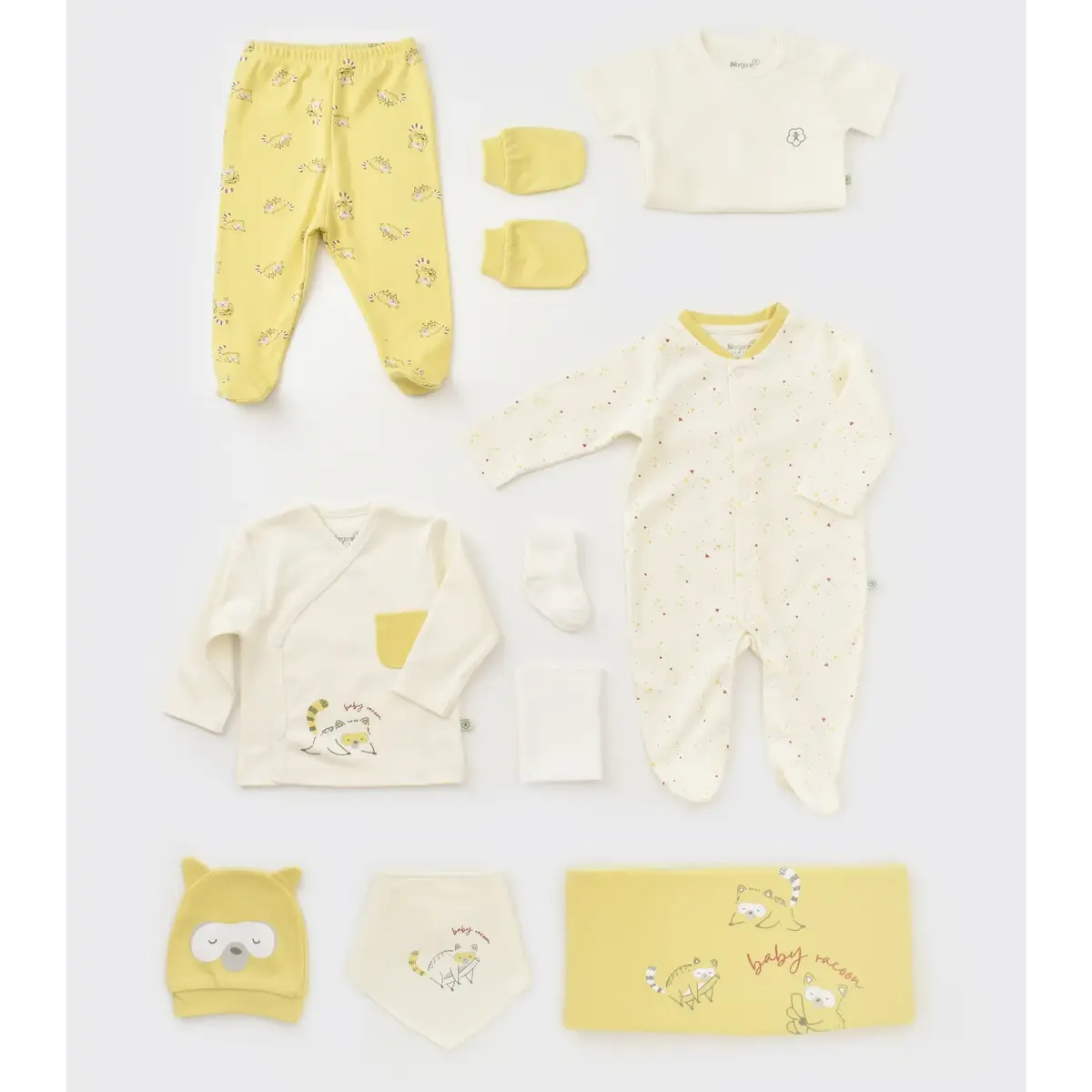 Bibaby Organik Hastane Çıkışı 10lu Baby Racoon Lemon Grass Vanilla Ice