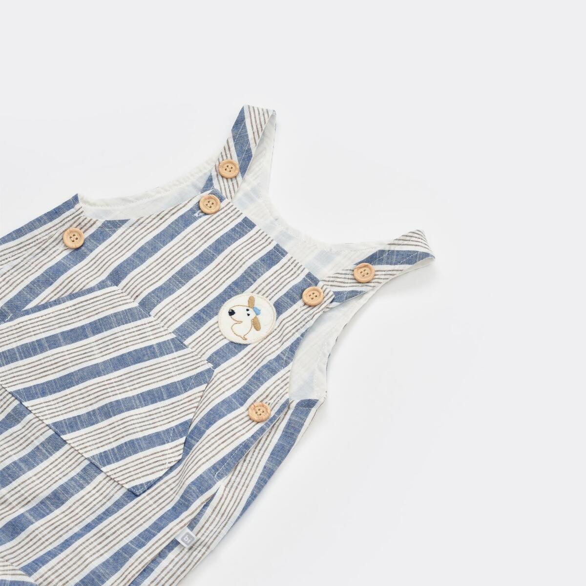 Bibaby Salopet Tulum Stripe Sytle Lacivert - Bej