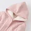 Bibaby Hırka Triko Desenli Welsoftlu Pembe