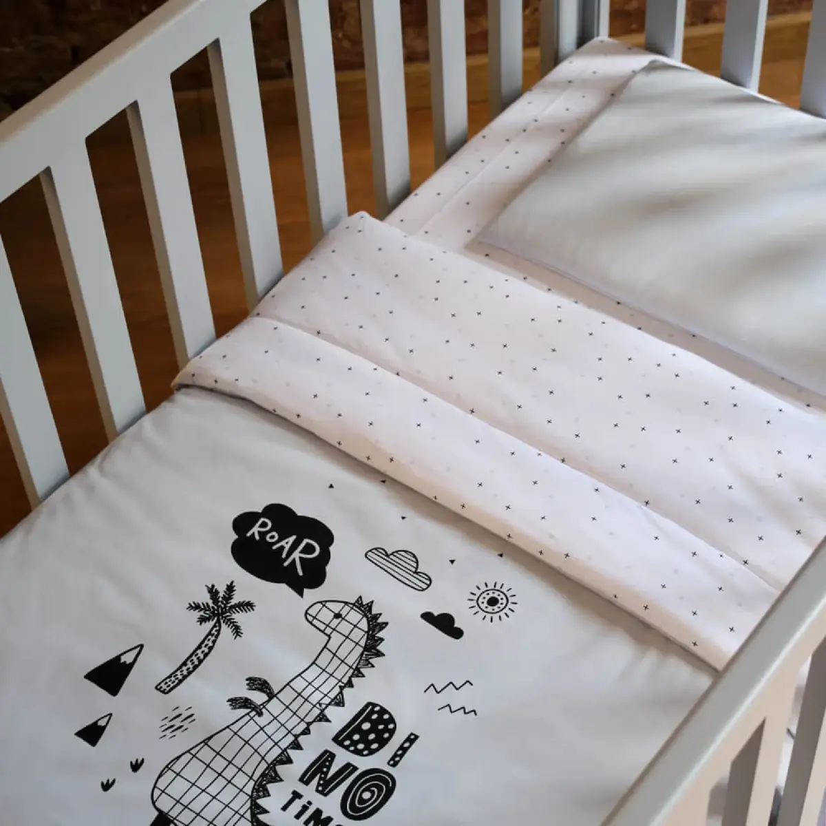 Funna Baby Dino Nevresim Takımı 100x150cm Mavi