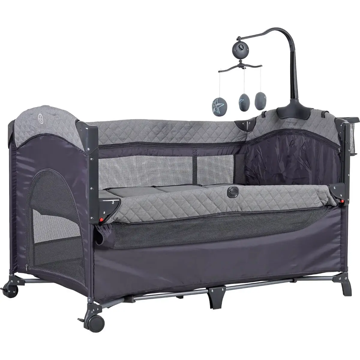 Prego 8044 Miami Plus Anne Yanı Oyun Parkı 70x120 cm Gri