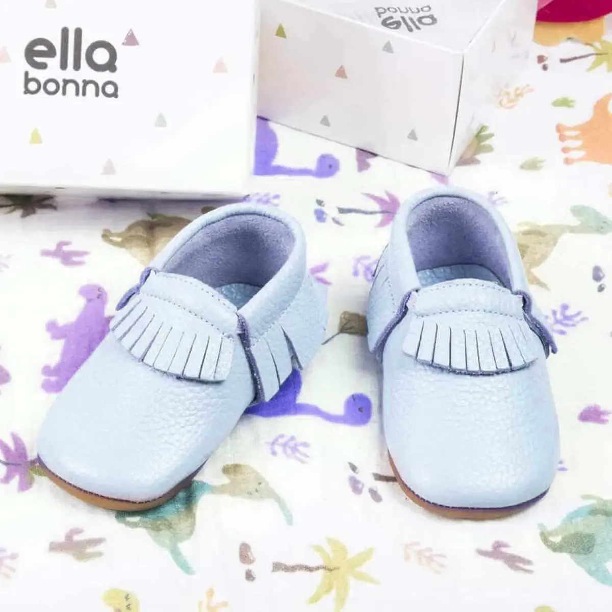 Ella Bonna Bebek Ayakkabısı Hakiki Deri Mavi