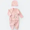 Bibaby Organik Zıbın Takımı 3lü Live Color Rabbit Somon