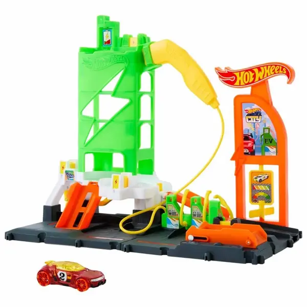 Hot Wheels Elektrikli Araç Şarj İstasyonu Oyun Seti