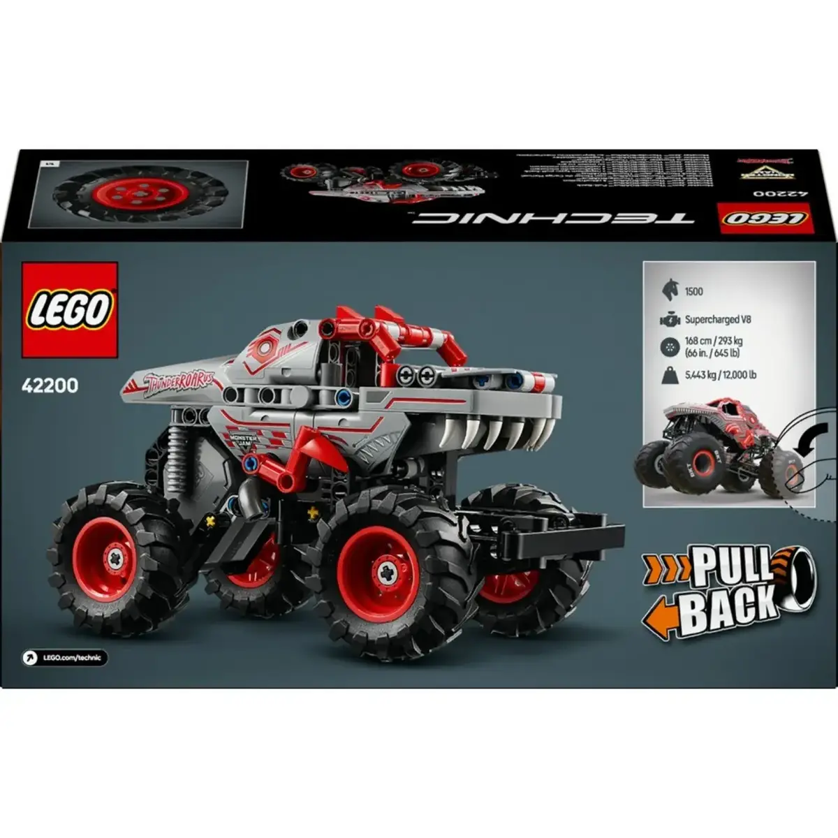 LEGO Technic Monster Jam ThunderROARus Çek-Bırak 42200