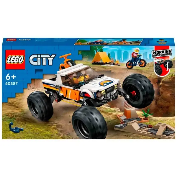 LEGO City 4x4 Arazi Aracı Maceraları Oyuncak Yapım Seti 60387