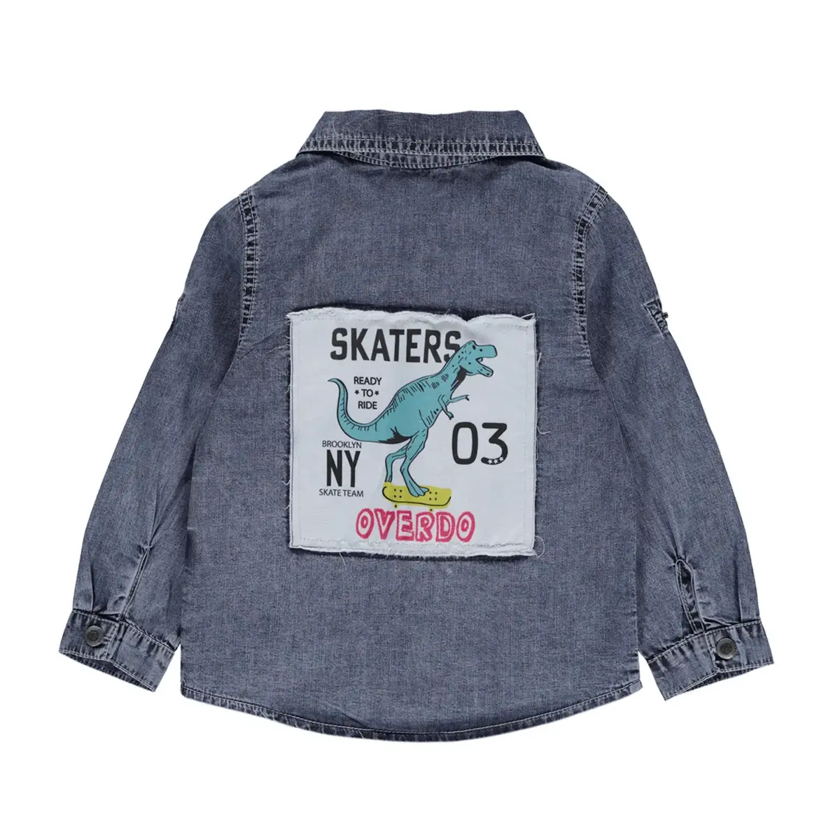 Overdo Gömlek Dinazor Baskılı Kot